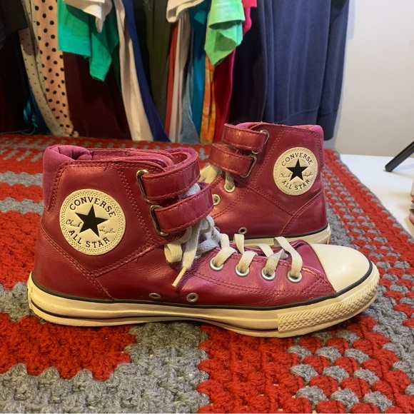 Converse Shiny Metallic Purple Mens 7.5 - Picture 2 of 6